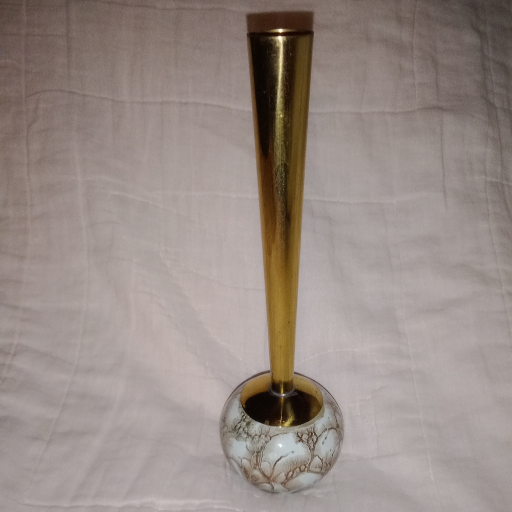 Vintage Handwork Delftware Bud Vase Made In Holland